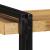 Raft de perete 110x33x45 cm lemn masiv de mango GartenMobel Dekor
