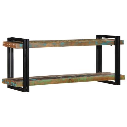 Raft de perete din lemn masiv multicolor recuperat GartenMobel Dekor