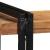 Raft de perete 110x33x45 cm din lemn masiv de salcâm GartenMobel Dekor
