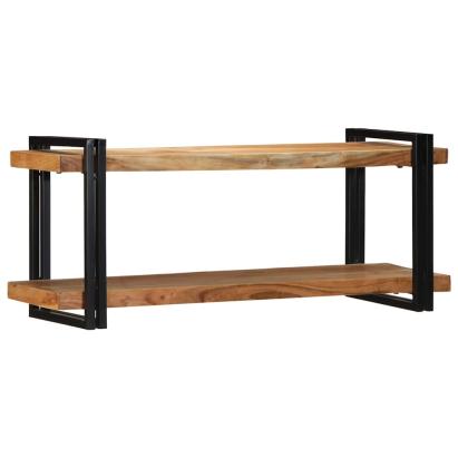Raft de perete 110x33x45 cm din lemn masiv de salcâm GartenMobel Dekor