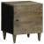 Noptiera gri deschis 40x33x46 cm lemn masiv de mango GartenMobel Dekor