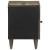 Noptiera gri deschis 40x33x46 cm lemn masiv de mango GartenMobel Dekor