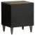 Noptiera gri deschis 40x33x46 cm lemn masiv de mango GartenMobel Dekor
