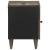 Noptiere 2 buc Gri deschis 40x33x46 cm Lemn masiv de mango GartenMobel Dekor