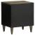 Noptiere 2 buc Gri deschis 40x33x46 cm Lemn masiv de mango GartenMobel Dekor