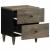 Noptiera gri deschis 40x33x46 cm lemn masiv de mango GartenMobel Dekor