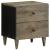 Noptiere 2 buc Gri deschis 40x33x46 cm Lemn masiv de mango GartenMobel Dekor