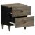 Noptiere 2 buc Gri deschis 40x33x46 cm Lemn masiv de mango GartenMobel Dekor