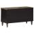 Dulap TV, negru, 80x33x46 cm, lemn masiv de mango GartenMobel Dekor