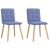 Scaune de sufragerie 2 buc țesătură Jeans Blue GartenMobel Dekor