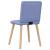 Scaune de sufragerie 2 buc țesătură Jeans Blue GartenMobel Dekor