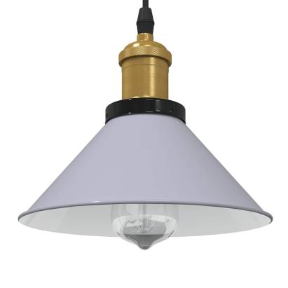 Lampă suspendată reglabilă pe înălțime E27 gri lucios metal GartenMobel Dekor