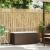 Bancă de grădină cu pernă maro 110x40x44 cm polirattan GartenMobel Dekor