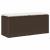 Bancă de grădină cu pernă maro 110x40x44 cm polirattan GartenMobel Dekor