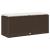 Bancă de grădină cu pernă maro 110x40x44 cm polirattan GartenMobel Dekor