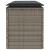 Bancă de grădină cu pernă gri 110x40x44 cm polirattan GartenMobel Dekor