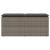 Bancă de grădină cu pernă gri 110x40x44 cm polirattan GartenMobel Dekor