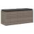 Bancă de grădină cu pernă gri 110x40x44 cm polirattan GartenMobel Dekor