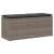 Bancă de grădină cu pernă gri 110x40x44 cm polirattan GartenMobel Dekor