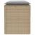 Bancă de grădină cu pernă Bej 110x40x44 cm polirattan GartenMobel Dekor