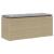 Bancă de grădină cu pernă Bej 110x40x44 cm polirattan GartenMobel Dekor