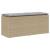 Bancă de grădină cu pernă Bej 110x40x44 cm polirattan GartenMobel Dekor