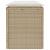 Bancă de grădină cu pernă Bej 110x40x44 cm polirattan GartenMobel Dekor
