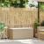 Bancă de grădină cu pernă Bej 110x40x44 cm polirattan GartenMobel Dekor