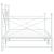 Pat de zi cu șuviț fără saltea Alb 100x200 cm Oțel GartenMobel Dekor