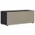 Dulap TV „VISNES” Negru 100x40x38 cm lemn prelucrat GartenMobel Dekor