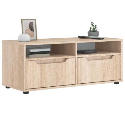 Dulap TV „VISNES” Stejar Sonoma 100x40x38 cm lemn prelucrat GartenMobel Dekor