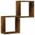 Rafturi cuburi de perete 2 buc Stejar afumat 30x15x30 cm GartenMobel Dekor