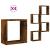 Rafturi cuburi de perete 4 buc Stejar afumat 30x15x30 cm GartenMobel Dekor