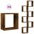 Rafturi cuburi de perete 6 buc Stejar afumat 30x15x30 cm GartenMobel Dekor