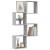 Rafturi cuburi de perete 4 buc Gri Sonoma 30x15x30 cm GartenMobel Dekor