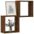 Rafturi cub de perete 2 buc Stejar maro 30x15x30 cm GartenMobel Dekor