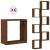 Rafturi cuburi de perete 6 buc Stejar maro 30x15x30 cm GartenMobel Dekor