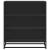 Dulap, negru, 68x35x76 cm, lemn prelucrat și metal GartenMobel Dekor