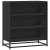 Dulap, negru, 68x35x76 cm, lemn prelucrat și metal GartenMobel Dekor