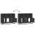 Dulap, negru, 100x35x76 cm, lemn prelucrat GartenMobel Dekor