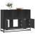 Dulap, negru, 100x35x76 cm, lemn prelucrat GartenMobel Dekor