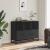 Dulap, negru, 100x35x76 cm, lemn prelucrat GartenMobel Dekor