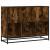 Dulap, stejar fumuriu, 100x35x76 cm, lemn compozit GartenMobel Dekor