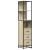 Dulap de baie, stejar sonoma, 35x37,5x166 cm, lemn prelucrat GartenMobel Dekor