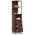Dulap de baie, stejar maro, 35x37,5x166 cm, lemn prelucrat GartenMobel Dekor