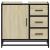 Dulap de chiuvetă baie stejar sonoma 65x33x60 cm lemn prelucrat GartenMobel Dekor