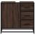 Dulap pentru chiuvetă de baie stejar maro 65x33x60 cm lemn GartenMobel Dekor