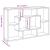 Raft de perete din lemn vechi 85x16x52,5 cm din lemn prelucrat GartenMobel Dekor