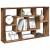 Raft de perete din lemn vechi 85x16x52,5 cm din lemn prelucrat GartenMobel Dekor