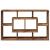 Raft de perete din lemn vechi 85x16x52,5 cm din lemn prelucrat GartenMobel Dekor